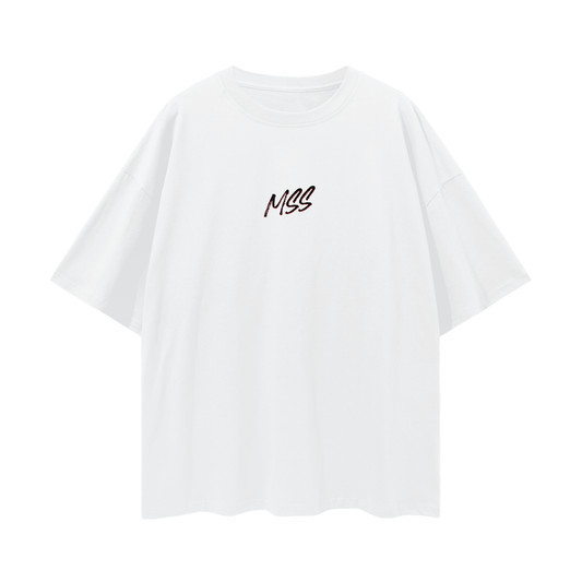 MSS Dominate / White Oversize Tee