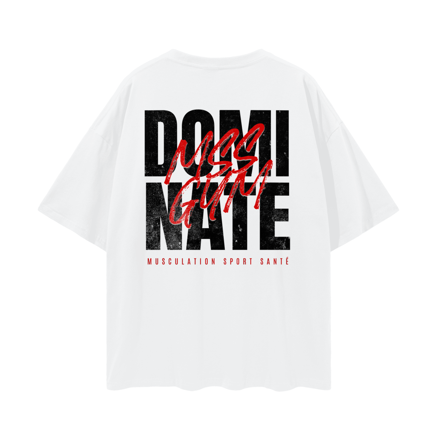 MSS Dominate / White Oversize Tee